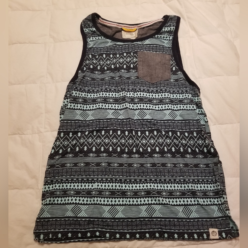 Free Planet tank top M Blue strips
